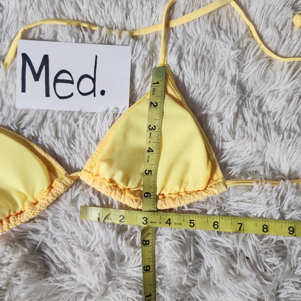 Yellow Triangle Bikini Set - Picture 8 of 11